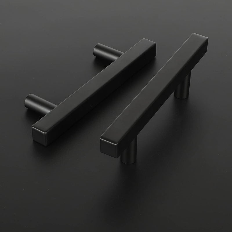 Peaha 3 Cabinet Handles Black Kitchen Cabinet Pulls Black 10 Pack PHJ22BK 76mm Cabinet Pulls Matte Black Desk Drawer Handles for Bedroom, Closet, Wardrobe - Image 4
